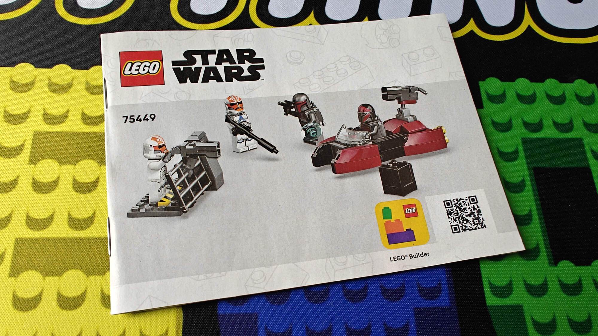 Foto del libretto numero 75449 con il nome Siege of Mandalore Battle Pack (Pacchetto Battaglia Assedio di Mandalore)