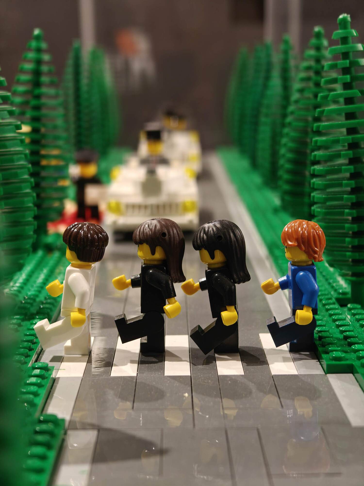 Abbey Road mit den Beatles nachgebildet mit LEGO® Minifigs