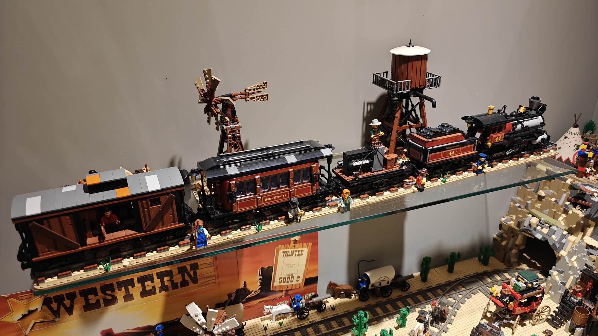 Western train with recognizable details from western movies